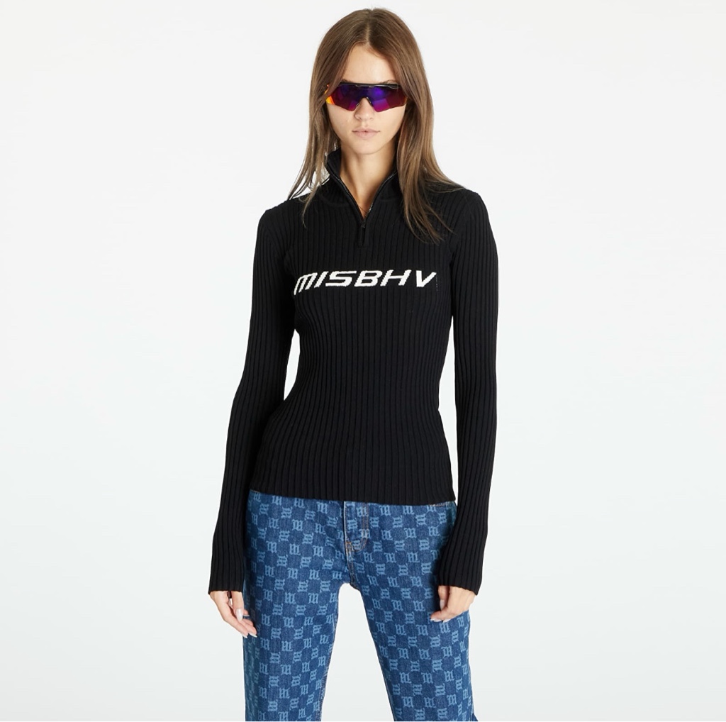 MISBHV レディース　長袖 MISBHV ブラックハーフジップタート ルネック サイズL - ARCHIVESTOCK