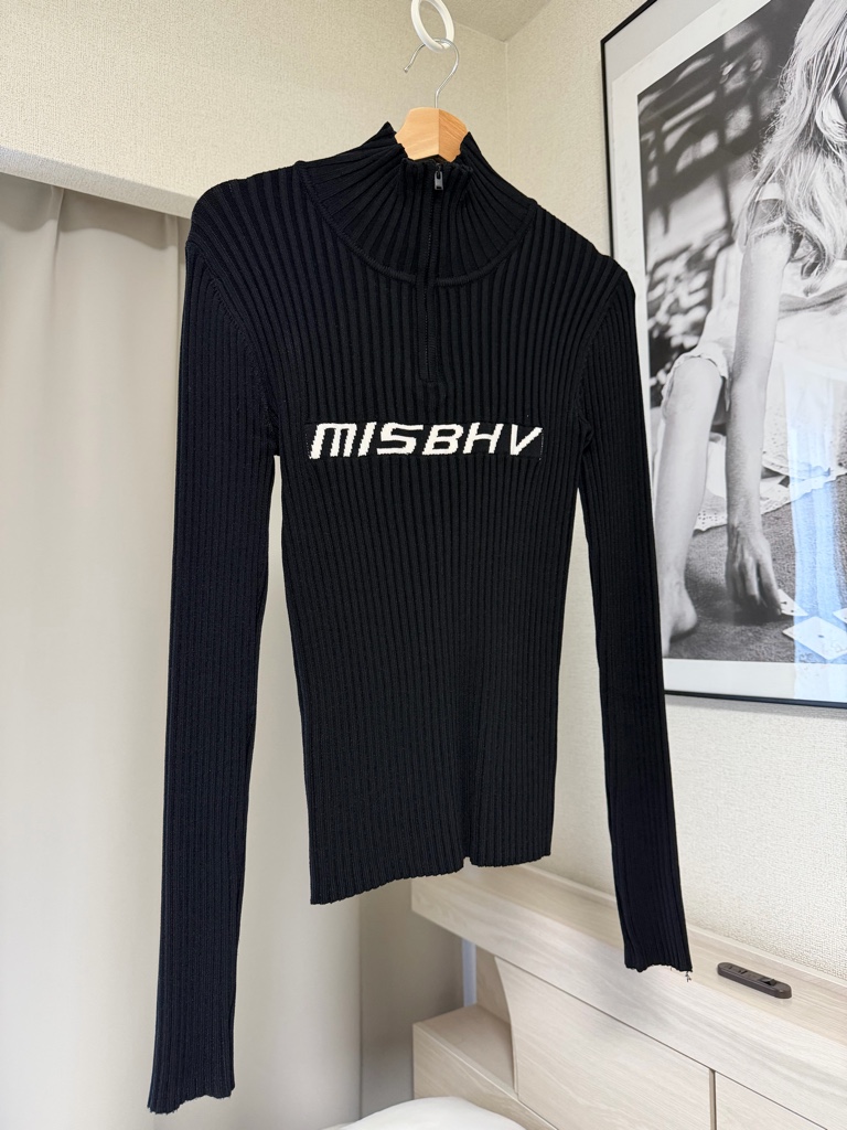 MISBHV ブラックハーフジップタート ルネック サイズL - ARCHIVESTOCK