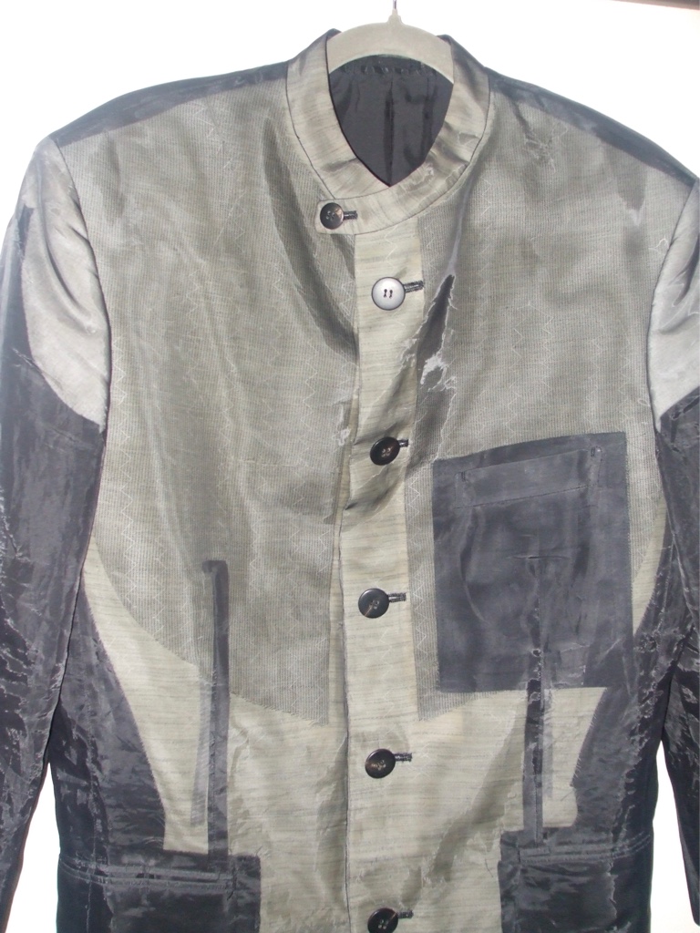ISSEY MIYAKE MEN スタンドカラージャケット グレー - ARCHIVESTOCK