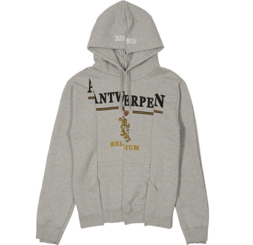 18aw VETEMENTS ANTWERPEN パーカー グレー - ARCHIVESTOCK