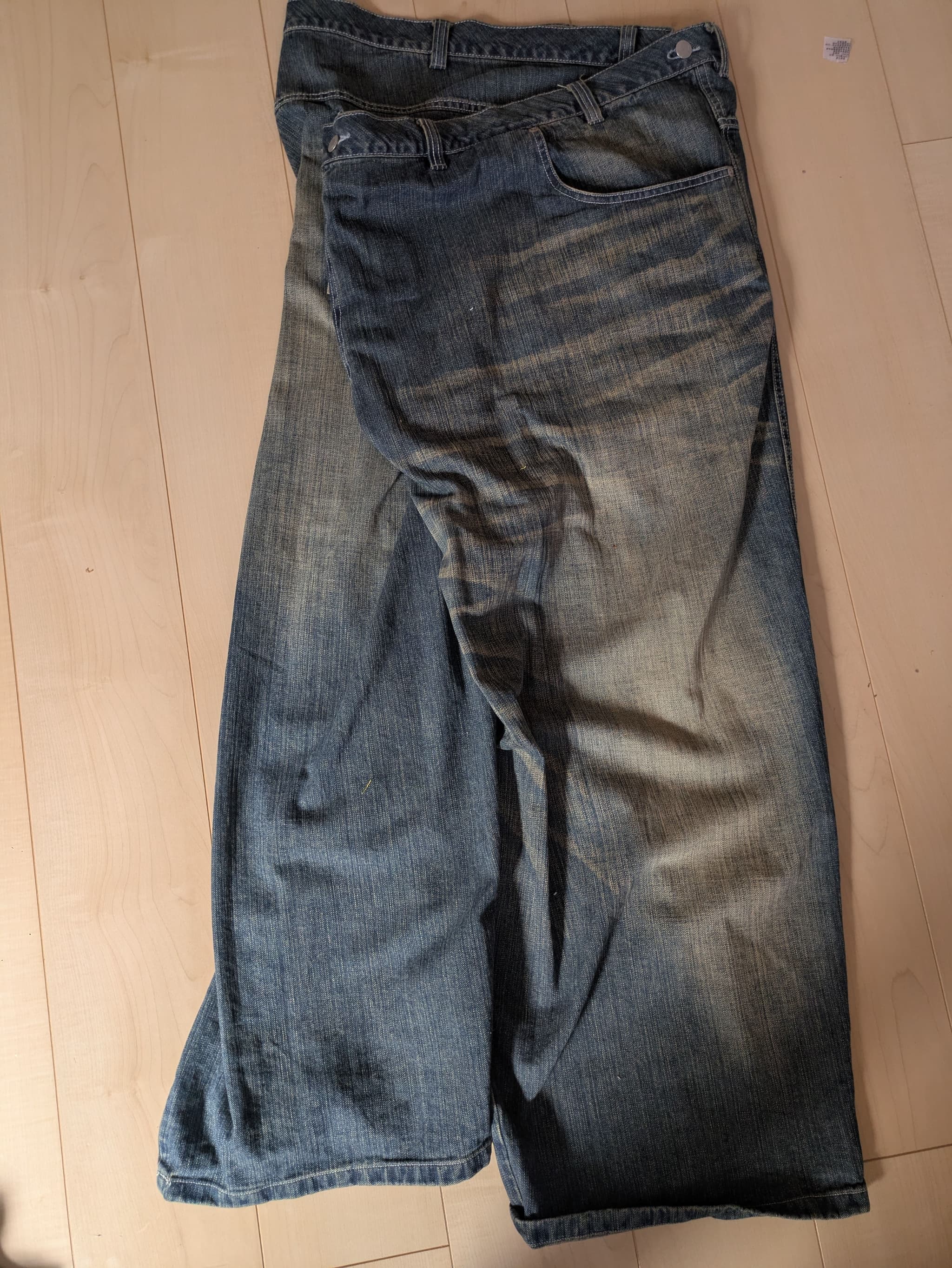orimi overlap buggy denim washed indigo - ARCHIVESTOCK