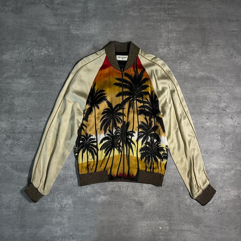 Saint Laurent Paris エディ期 パームツリー スカジャン - ARCHIVESTOCK