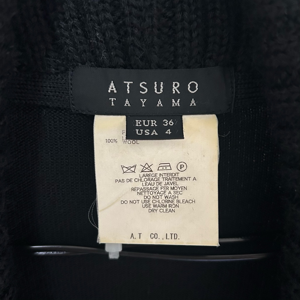 00s atsuro tayama wool drape cardigan - ARCHIVESTOCK
