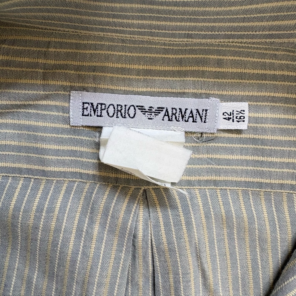 90s Emporio Armani shirt 90年代 エンポリオアルマーニ ドレスシャツ