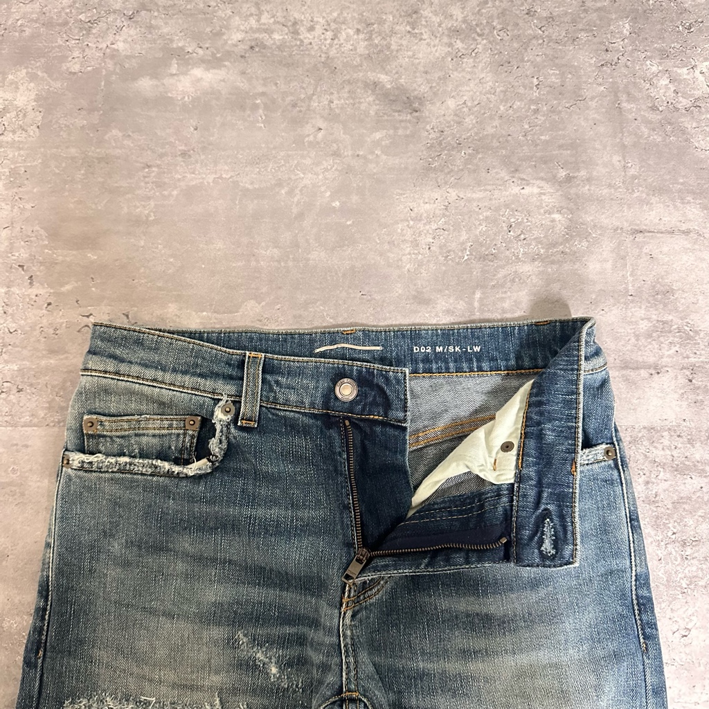 Saint Laurent Paris スキニー デニム エディ期 スタッズ - ARCHIVESTOCK