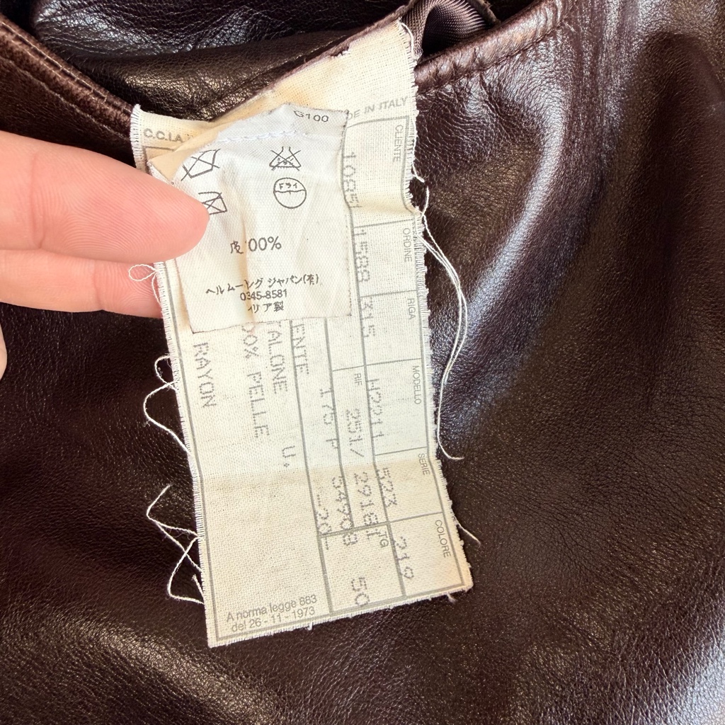 helmut lang archive 本人期 レザー パンツ - ARCHIVESTOCK