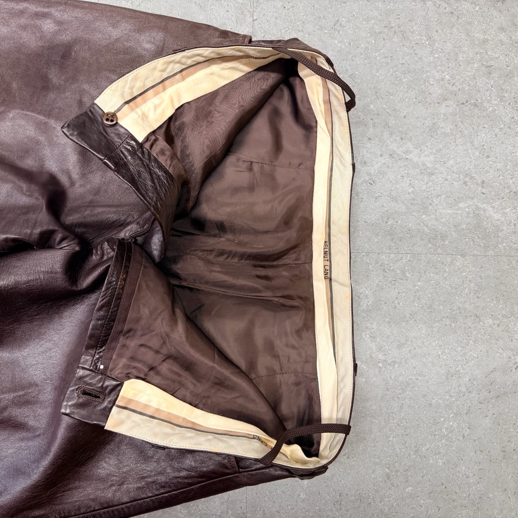 helmut lang archive 本人期 レザー パンツ - ARCHIVESTOCK