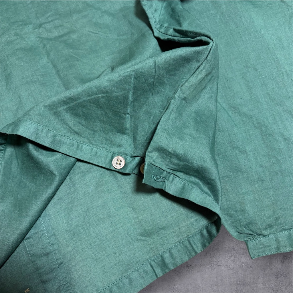 ヨウジヤマモト ワイズ コットンリネン バンドカラー ギャザーシャツ Yohji Yamamoto Y's ヨウジヤマモト ワイズ コットンリネン バンド