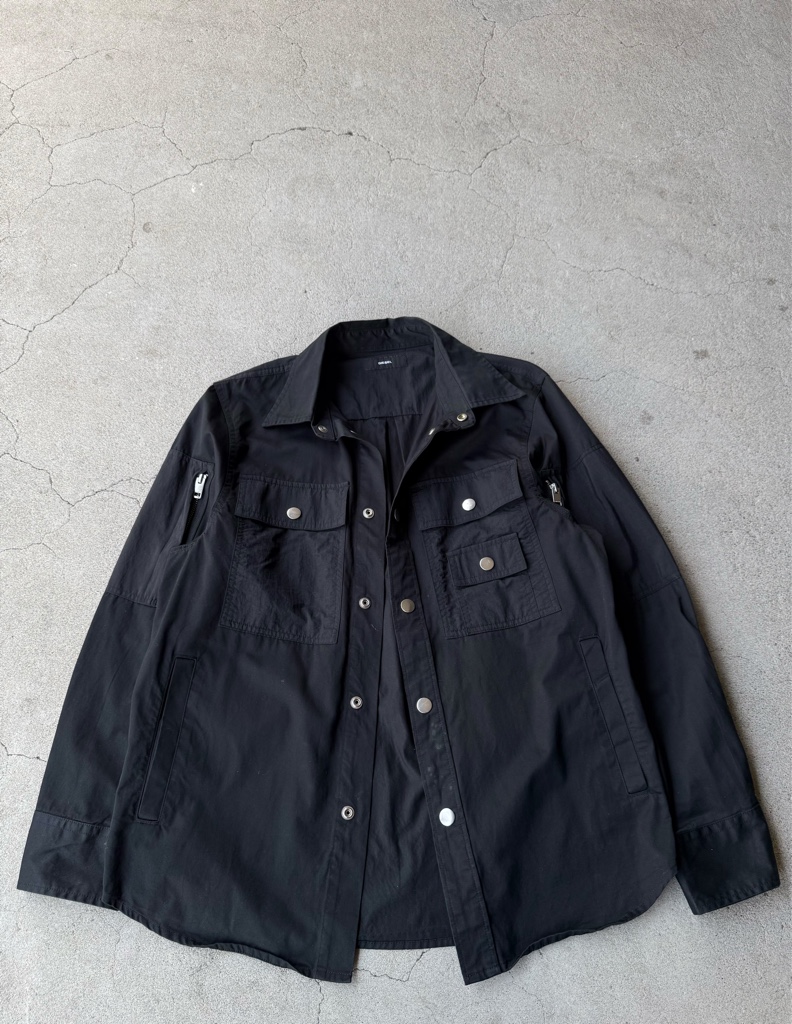 DIESEL Archive Cotton & Nylon Multi Pocket Shirt Jacket - ARCHIVESTOCK