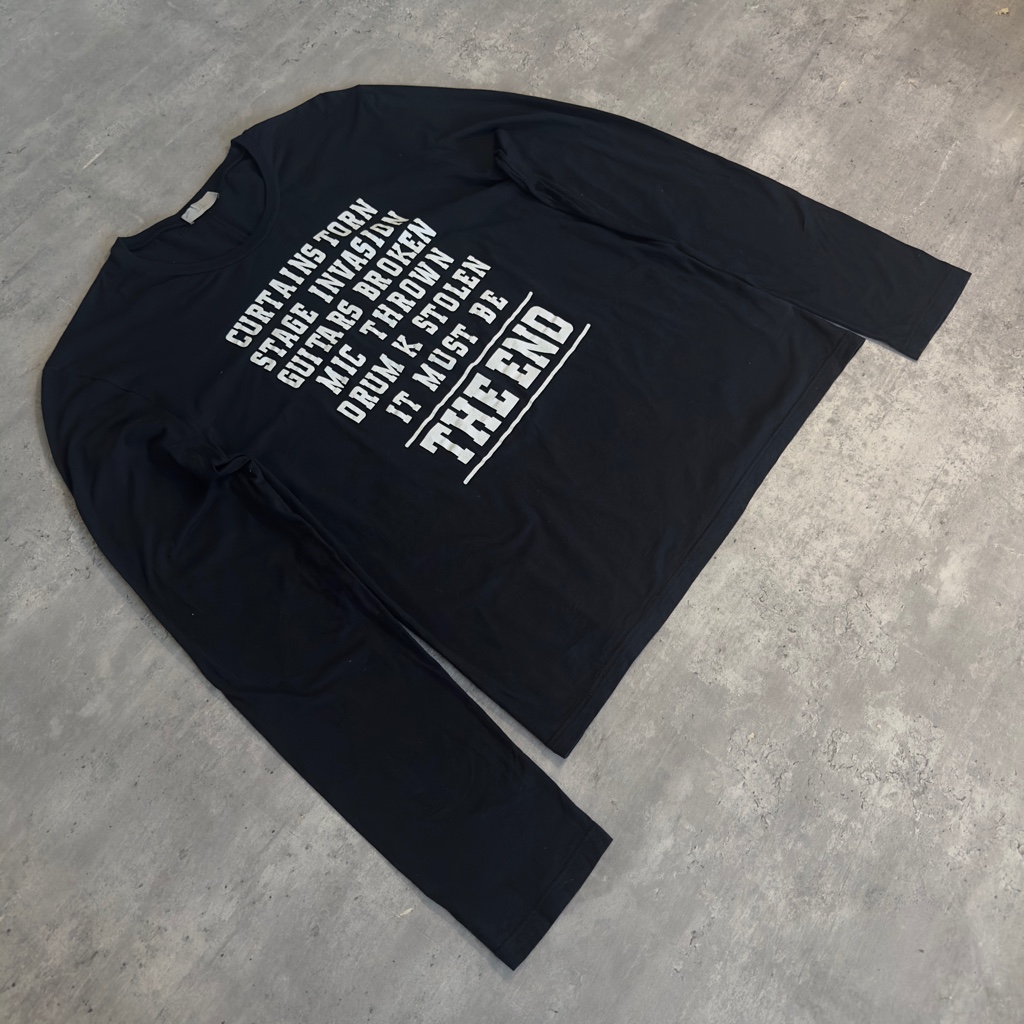Dior Homme エディ期　the end Tシャツ　ロングTシャツ　黒 Dior Homme エディ期 the end Tシャツ ロングTシャツ 黒 - ARCHIVESTOCK