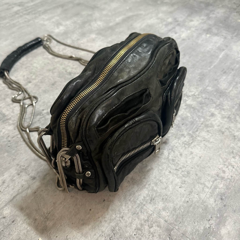 00s Alexander Wang archive レザーショルダーバッグ - ARCHIVESTOCK