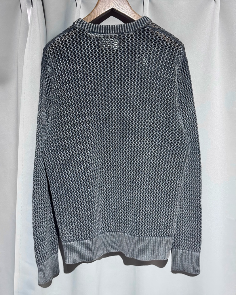 STUSSY メッシュニット セーター グレー M - ARCHIVESTOCK