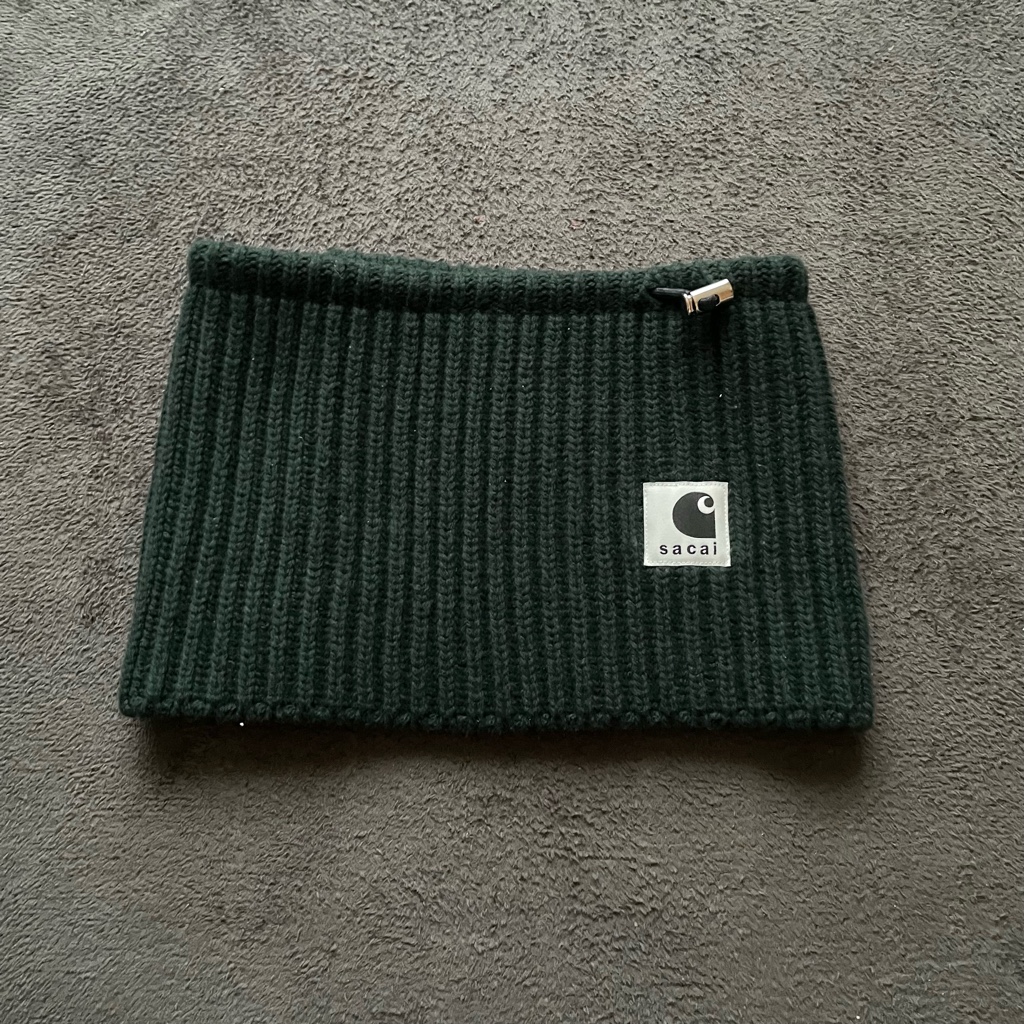 Carhartt WIP x sacai Wool Knit Neck Warmer グリーン - ARCHIVESTOCK