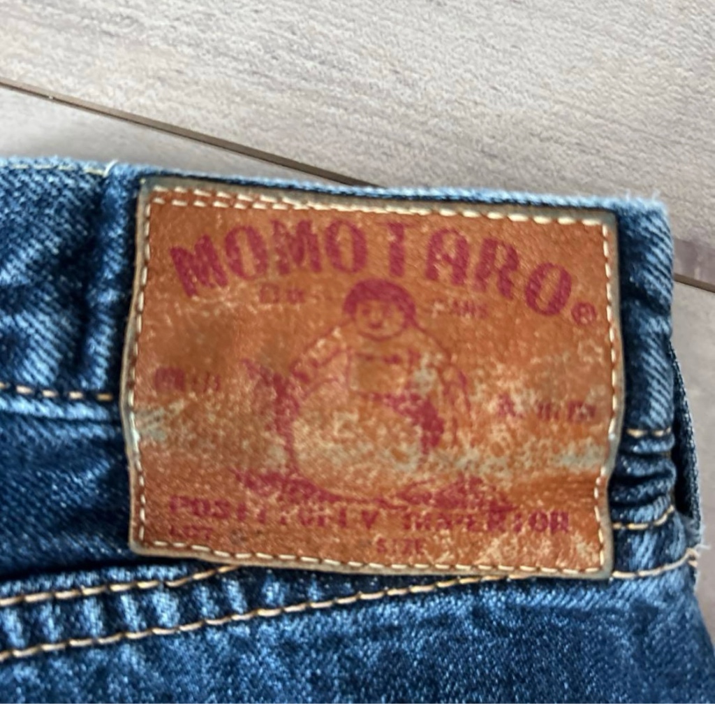 桃太郎ジーンズ 出陣 big painted jeans W36 - ARCHIVESTOCK
