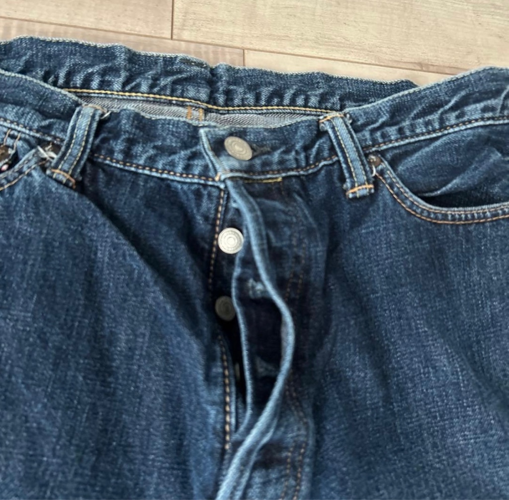 桃太郎ジーンズ 出陣 big painted jeans W36 - ARCHIVESTOCK