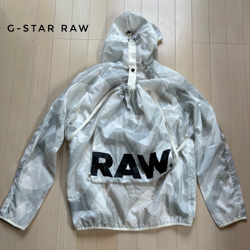G-STAR RAW ナイロン ジップ ジャケット リュック付 サイズ M 
