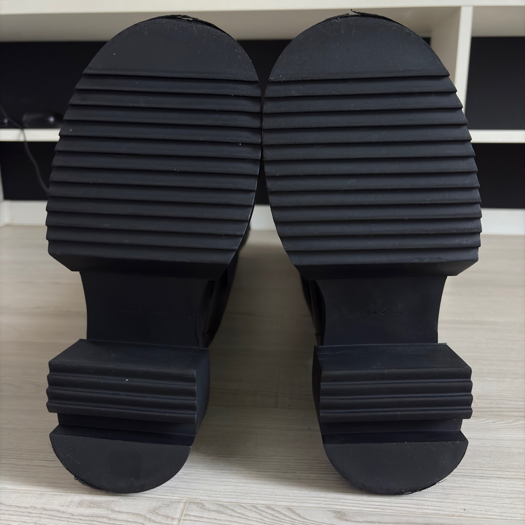 25AW RICKOWENS OVER KNEE BOGUN BOOT 39.5 - ARCHIVESTOCK