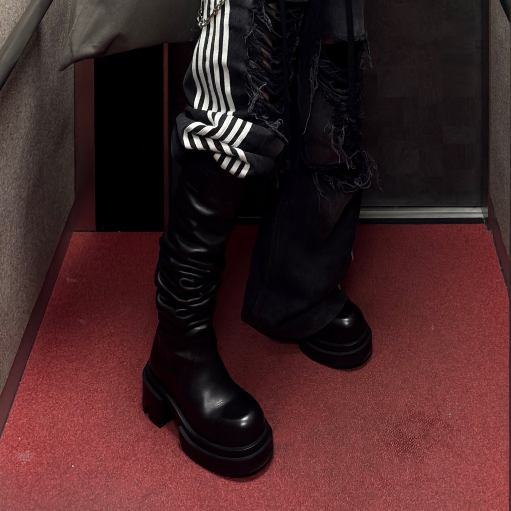 靴 25AW RICKOWENS OVER KNEE BOGUN BOOT 39.5 25AW RICKOWENS OVER KNEE BOGUN BOOT 39.5 - ARCHIVESTOCK