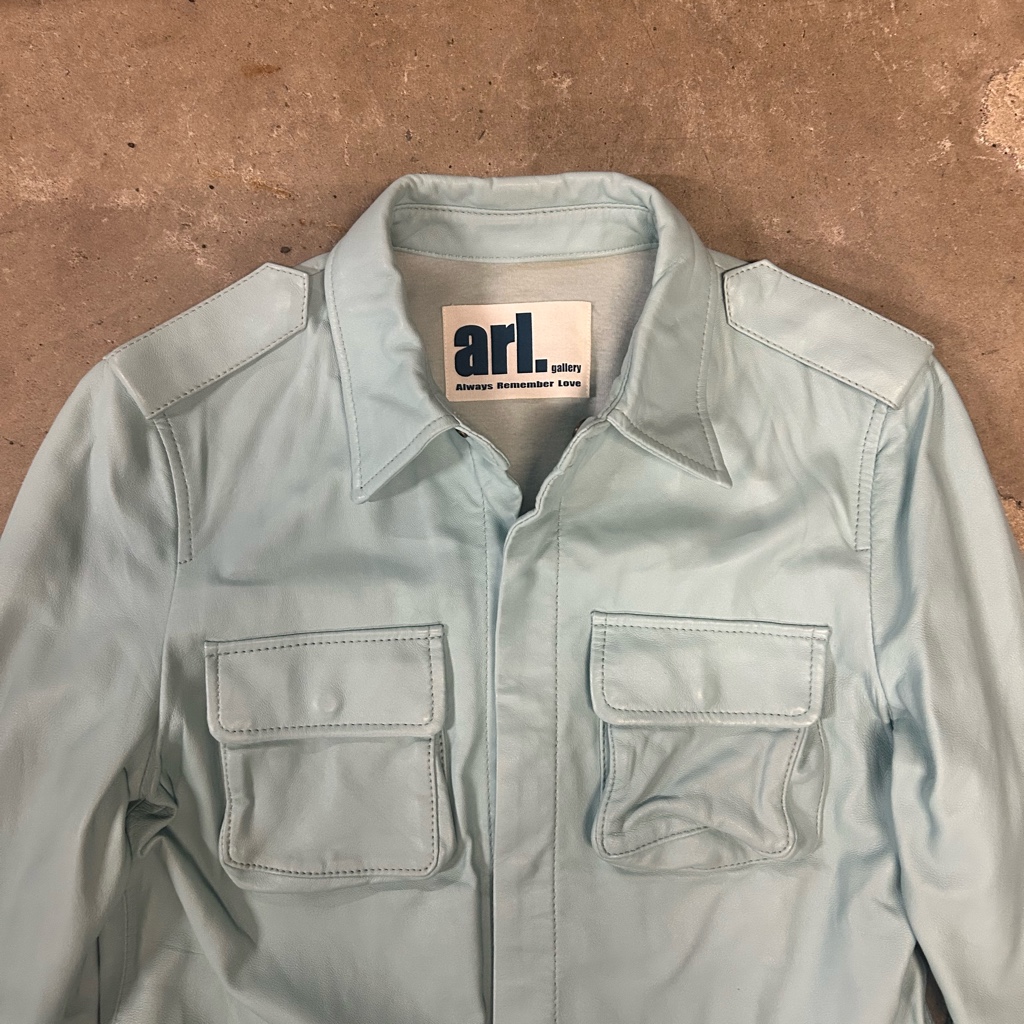 archive】ramb leather side zip shirt jacket - ARCHIVESTOCK