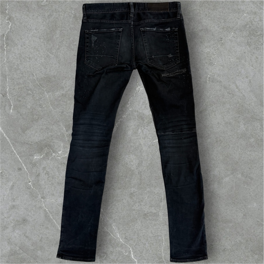 5351 POUR LES HOMMESパッチワークスキニーデニム日本製サイズ1 