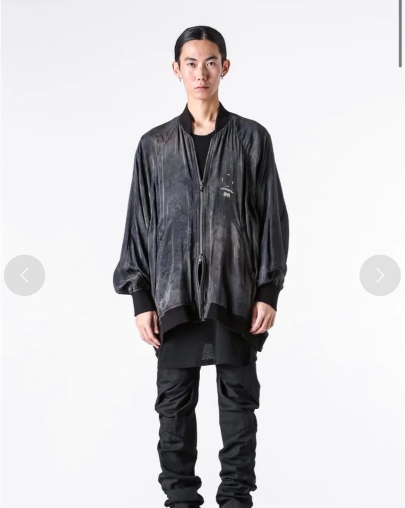 julius ユリウス pre-fall 錆加工ブルゾン MA_1 - ARCHIVESTOCK