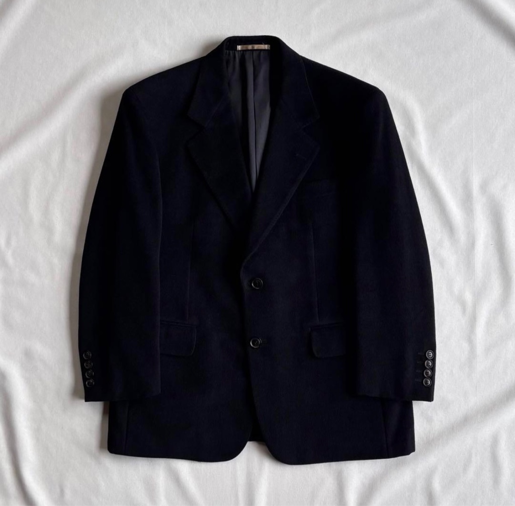 90s GIVENCHY angora×wool 2B jacket BLK 90s GIVENCHY angora×wool 2B jacket BLK - ARCHIVESTOCK