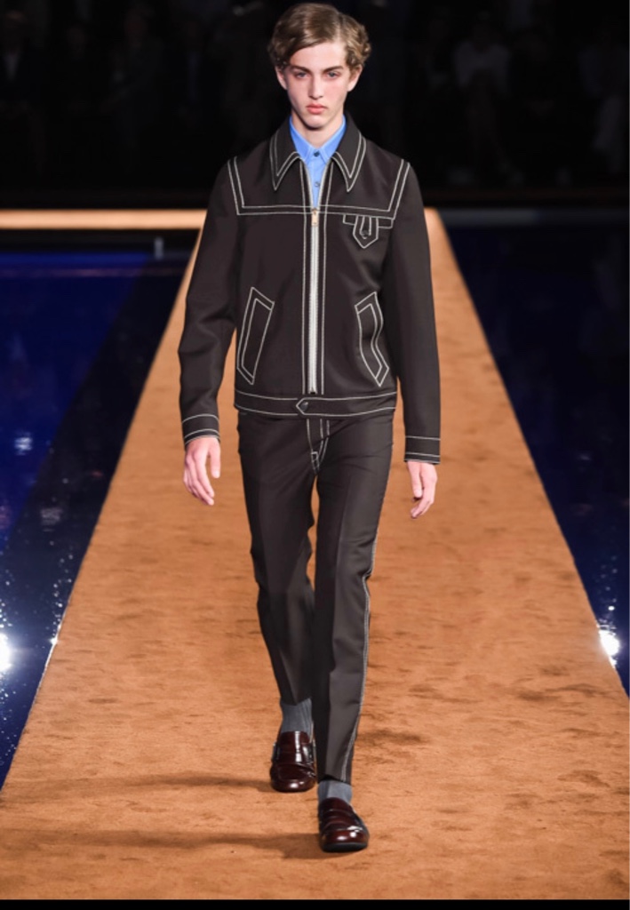 PRADA 15ss ステッチブルゾン - ARCHIVESTOCK