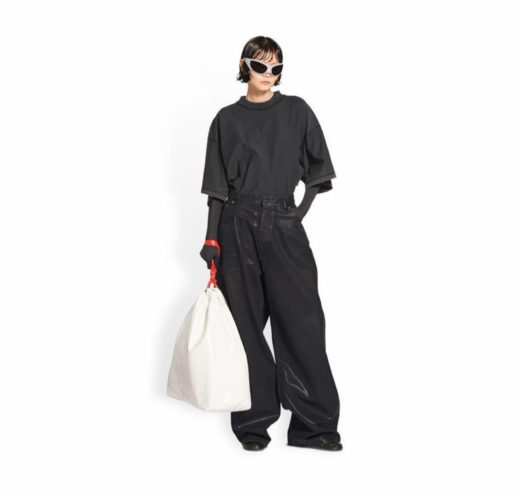 BALENCIAGA Unisex ブラック コーティング デニムパンツ XS - ARCHIVESTOCK