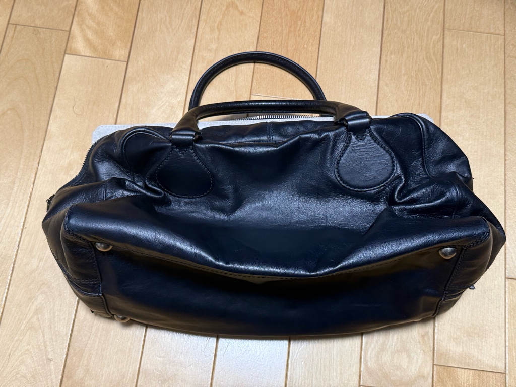 BALENCIAGA ニコラ期 レザーボストンバッグ ブラック archive BALENCIAGA ニコラ期 レザーボストンバッグ ブラック - ARCHIVESTOCK