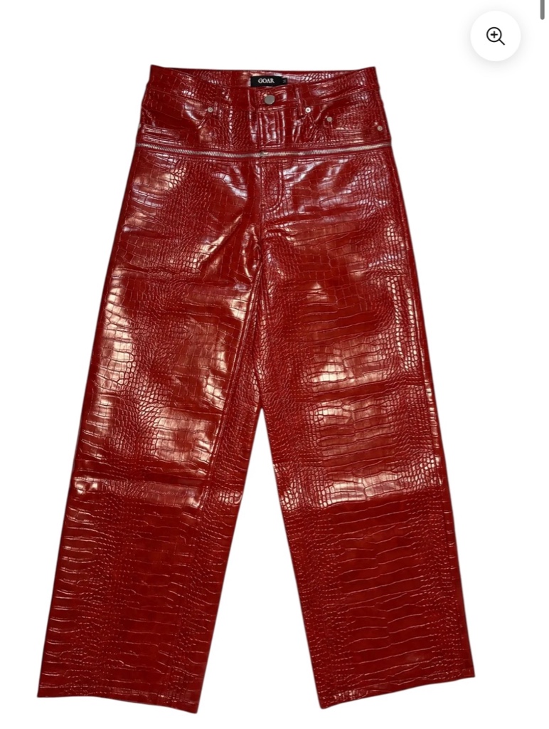 goar archive Croco Zipper Pants M - ARCHIVESTOCK