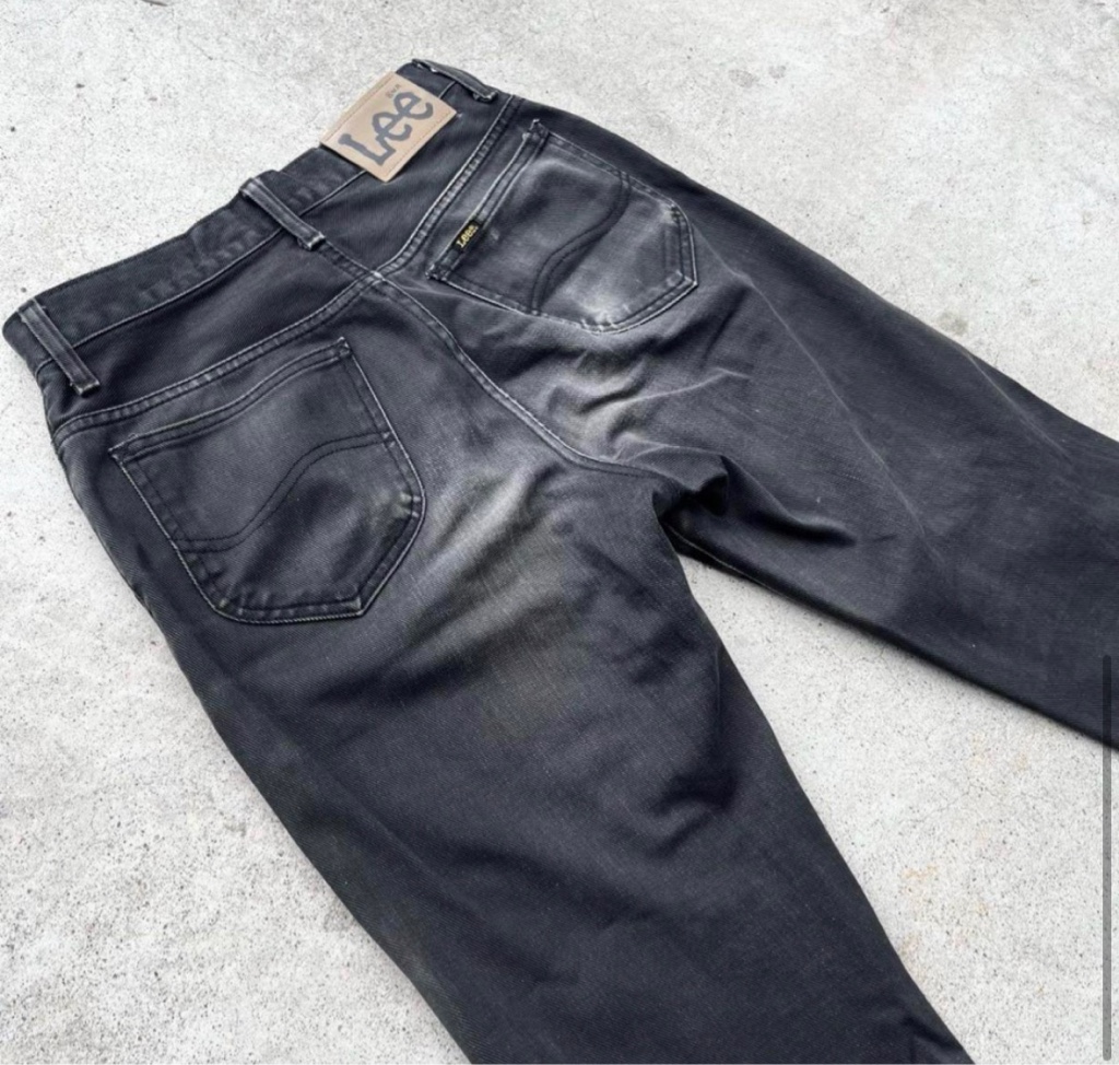00s Lee grunge black flare denim ヒゲ y2k - ARCHIVESTOCK