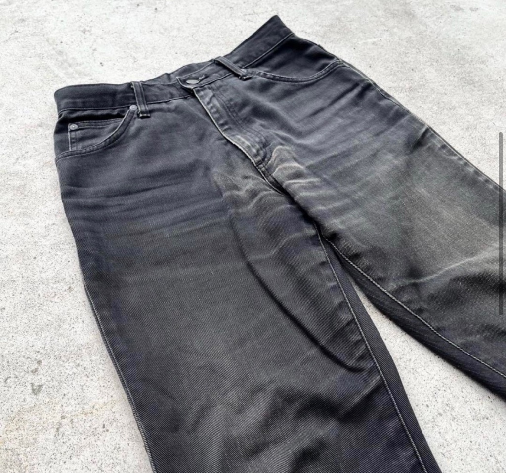 00s Lee grunge black flare denim ヒゲ y2k - ARCHIVESTOCK