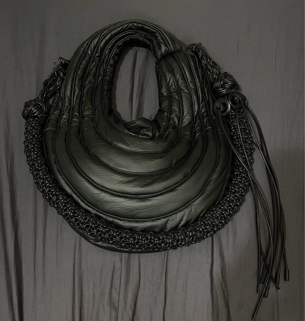 NUTEMPEROR PU LEATHER CIRCLE BAG (BLACK) - ARCHIVESTOCK