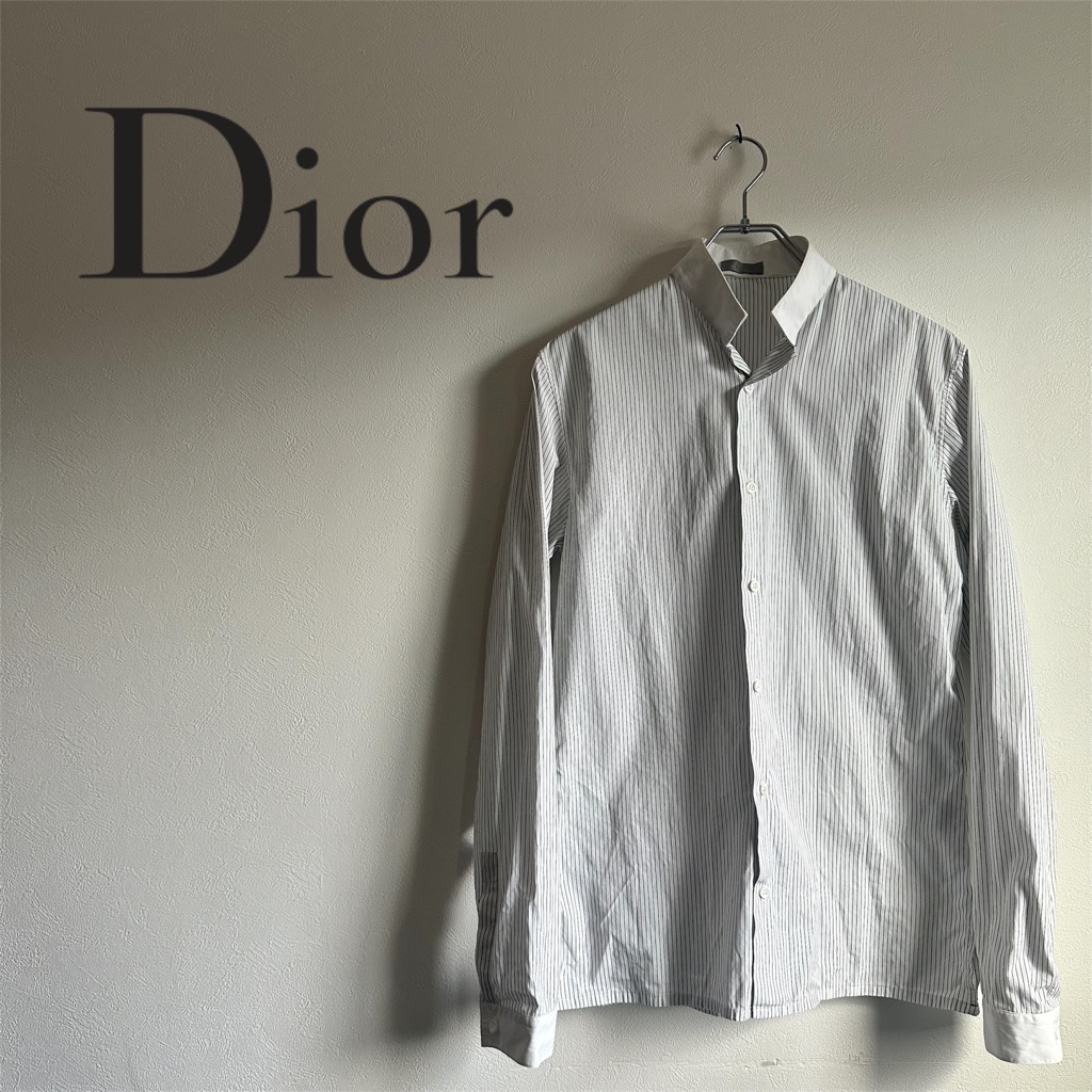 Dior Homme 04AW VICTIM期 ストライプ切替シャツ エディ期 Dior Homme 04AW VICTIM期 ストライプ切替シャツ エディ期 - ARCHIVESTOCK