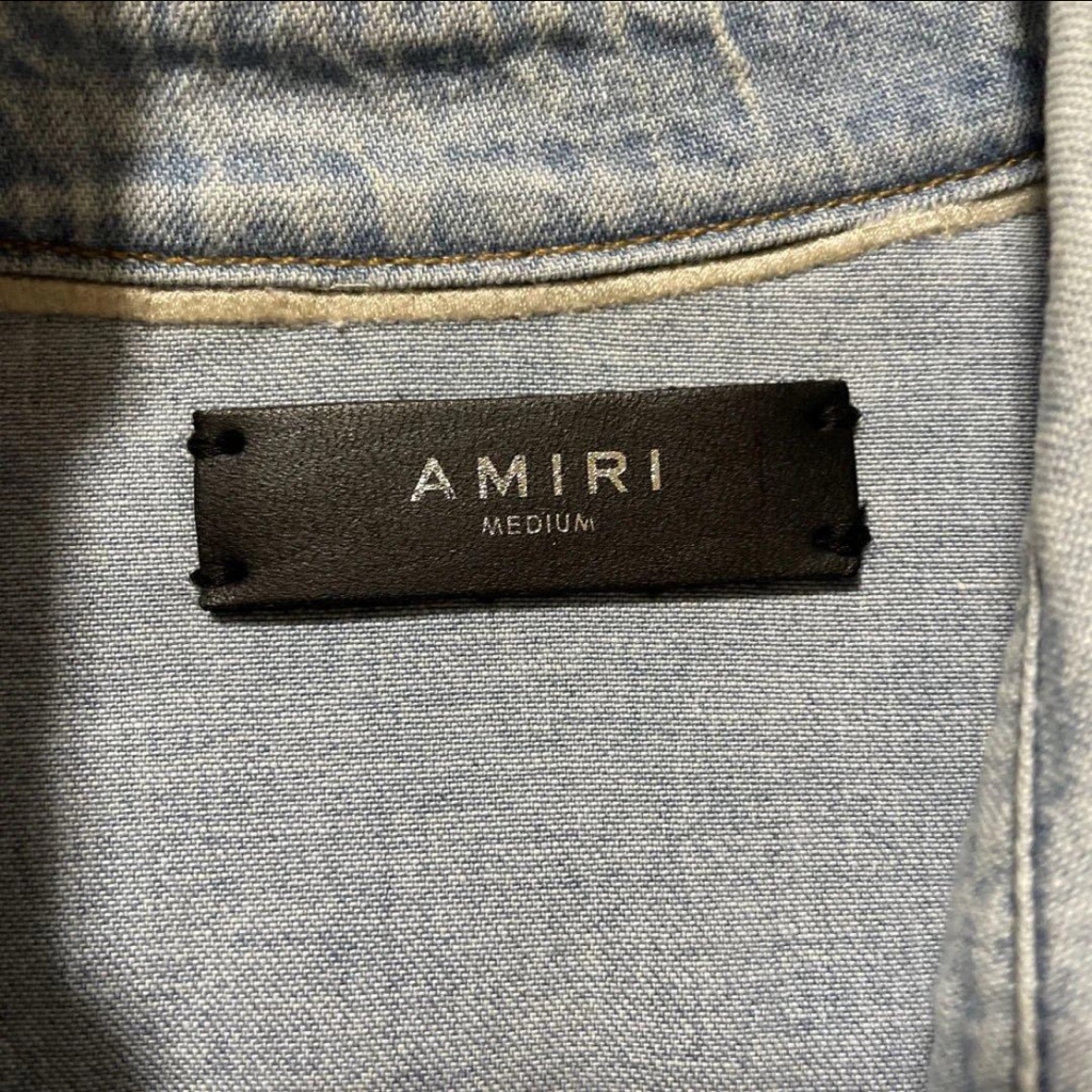AMIRI アミリ パームツリー ダメージ加工 デニムシャツ - ARCHIVESTOCK