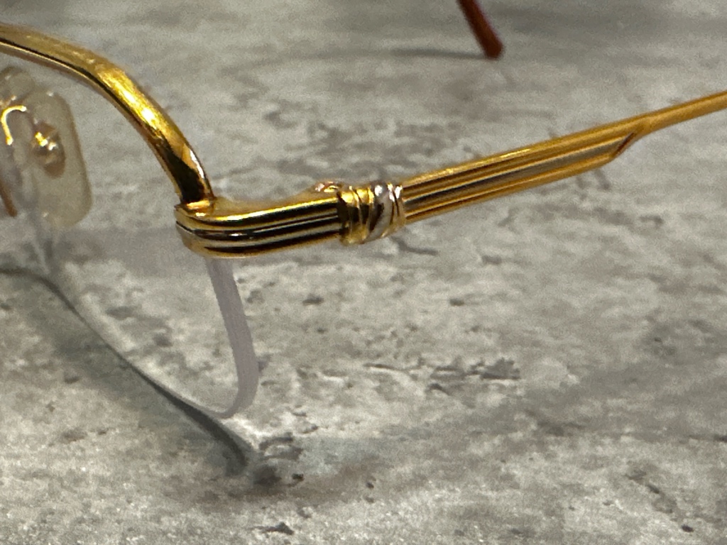 希少】Cartier トリニティ スクエアハーフリムメガネ - ARCHIVESTOCK
