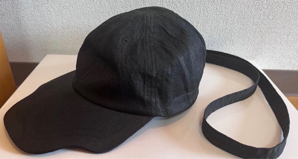Julius 25AW coated 10oz denim cap - ARCHIVESTOCK
