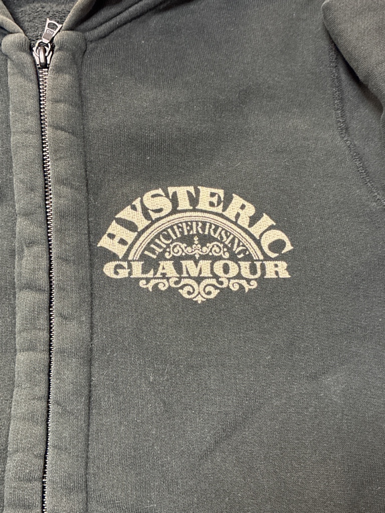 HYSTERIC GLAMOUR ジップパーカー LUCIFER RISING HYSTERIC GLAMOUR ジップパーカー LUCIFER RISING - ARCHIVESTOCK