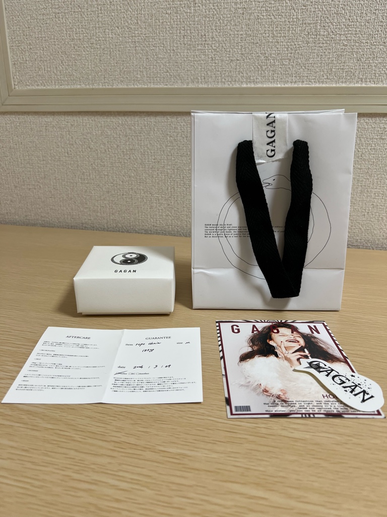 証明書付き 美品》GAGAN ガガン Rope Chain 18金 シルバー925
