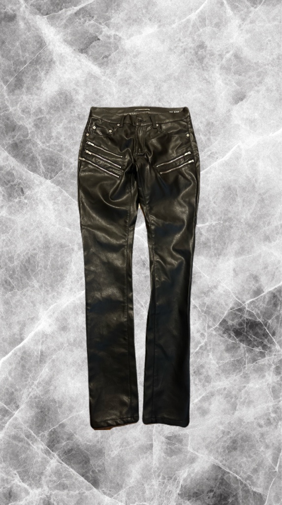 超希少 Saint laurent 5zip leather biker pants レザー バイカー