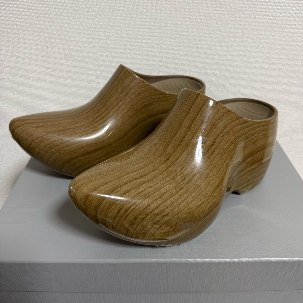 BALENCIAGA TECHNOCLOG テクノクロッグ ラバーミュール 木目調 40