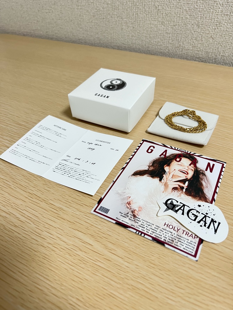 証明書付き 美品》GAGAN ガガン Rope Chain 18金 シルバー925