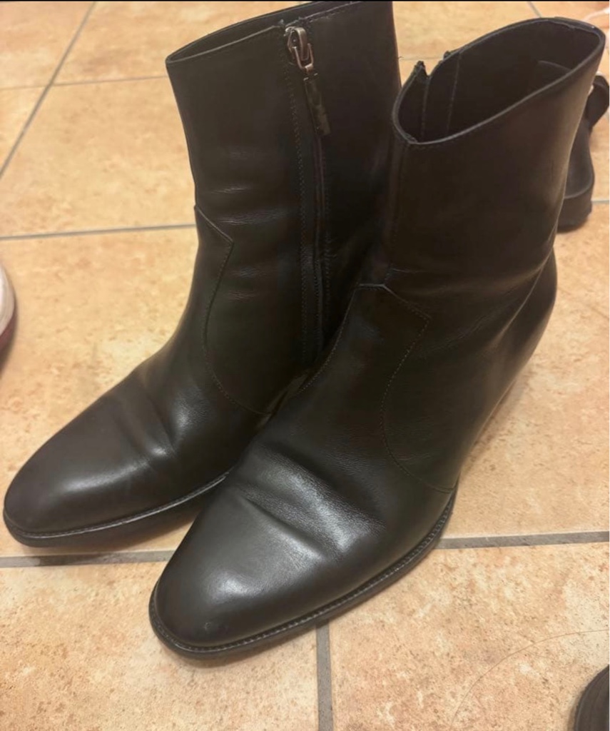 SAINT LAURENT PARIS ヒールサイドジップブーツ 41 - ARCHIVESTOCK
