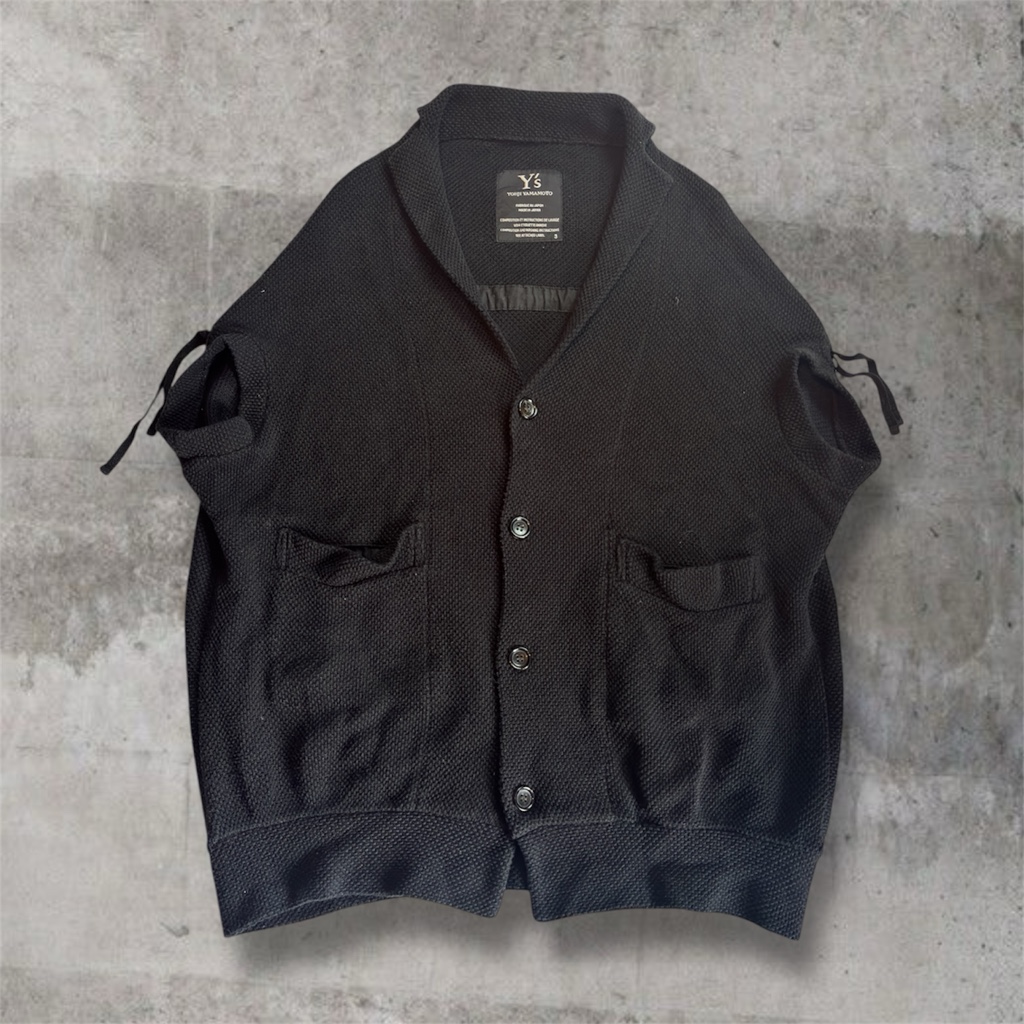 Y's Yohji Yamamoto 変形ニットベスト Archive ブラック - ARCHIVESTOCK