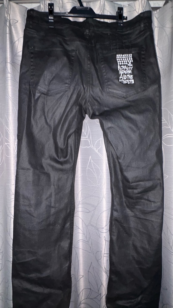 Ksubi ブラック ワックス コーティング デニム パンツ - ARCHIVESTOCK