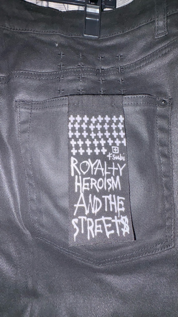 Ksubi ブラック ワックス コーティング デニム パンツ - ARCHIVESTOCK