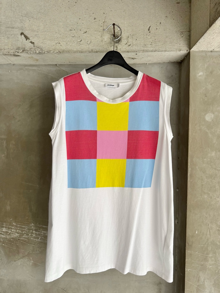 JIL SANDER 15SS Archive Geometric Color Block Tank Top - ARCHIVESTOCK