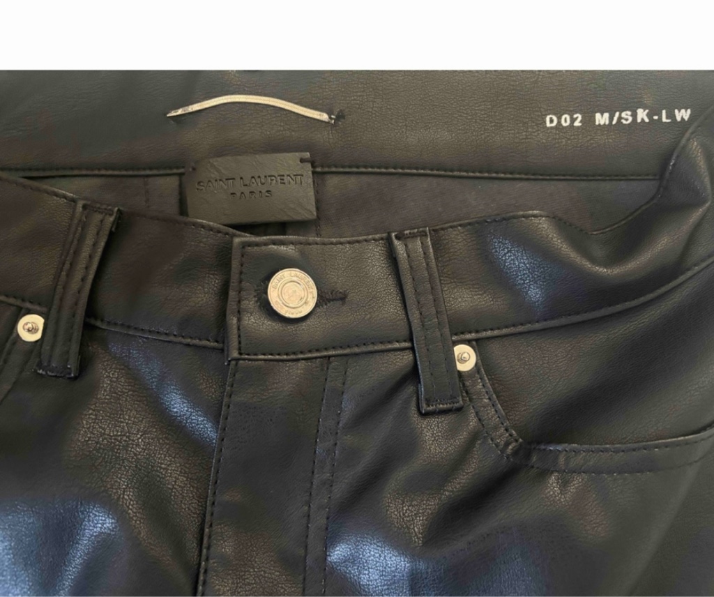 超希少 Saint laurent 5zip leather biker pants レザー バイカー