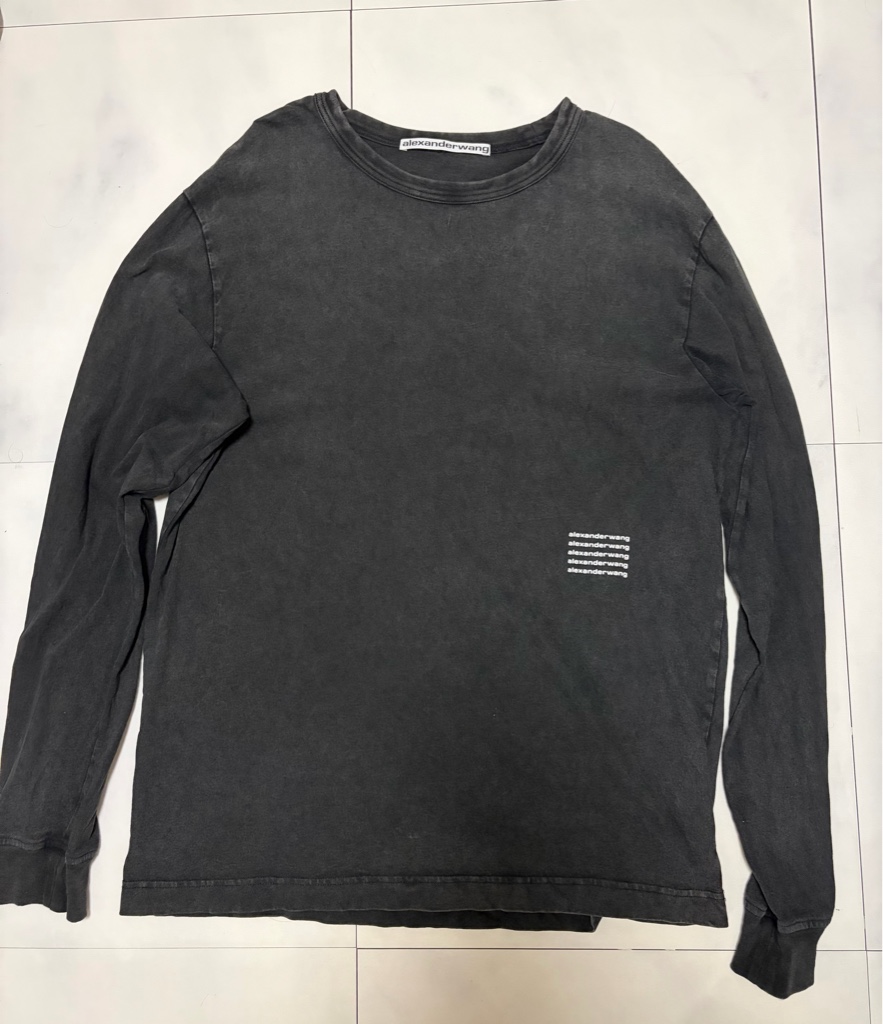 alexanderwang acid wash long sleeve Tシャツ - ARCHIVESTOCK