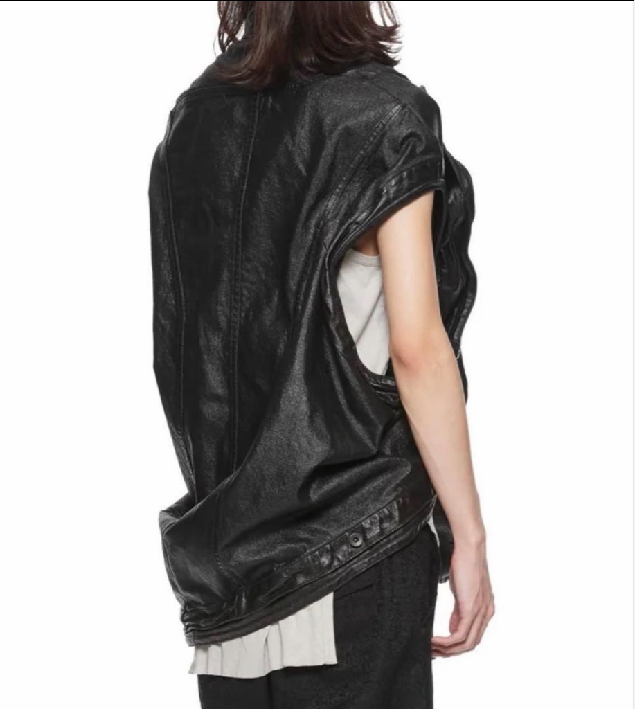 25SS JULIUS コーティングデニム変形ベスト - ARCHIVESTOCK